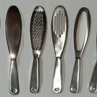 Set of Six Stainless Steel Paddles